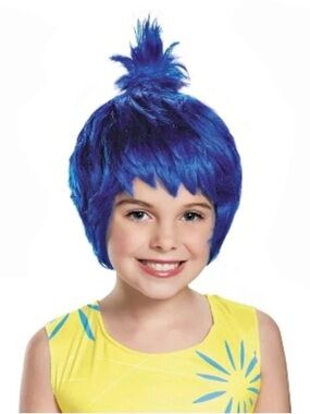 Disney Joy Blue costume wig Girls 4+  NWT